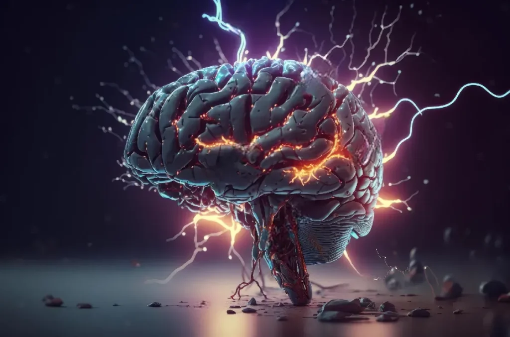AI-guided brain stimulation headset at home, with highlighted brain regions showing how personalized tRNS enhances focus and cognitive function. Credit: StackZone Neuro