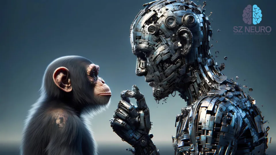 Robot Yawns Spark Contagious Yawning in Chimps 2 Chimpanzees exhibited contagious yawning after observing the android's simulated yawn. Credit: StackZone Neuro